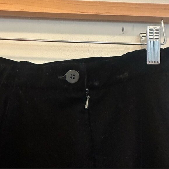 Talbots Black Velvet A-Line Maxi Skirt Size 6 Elegant Holiday Winter - Picture 6 of 10
